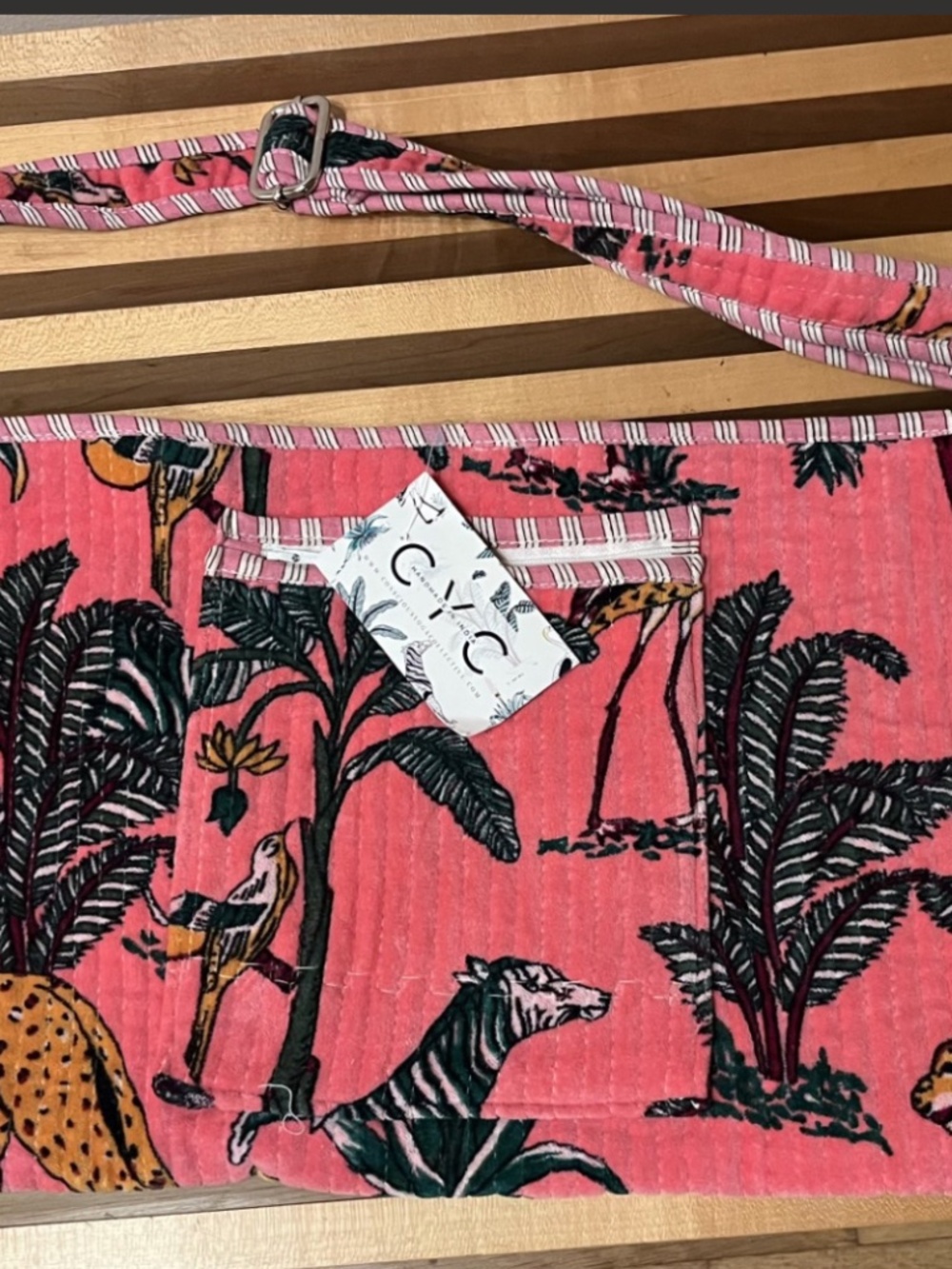 The Ultimate Velvet Yoga Mat Bag in Pink by Conscious Yoga Collective